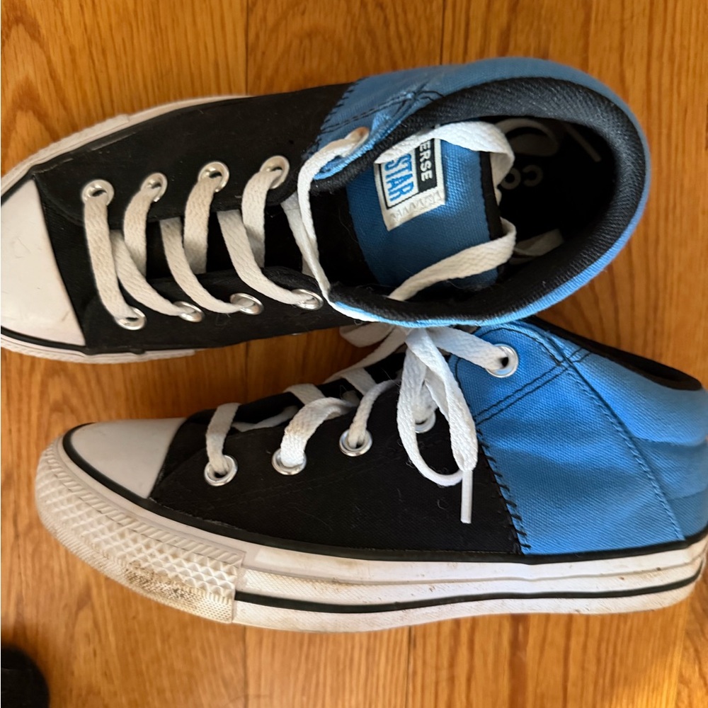 Converse Kids' High-Top Sneakers - Black and Blue